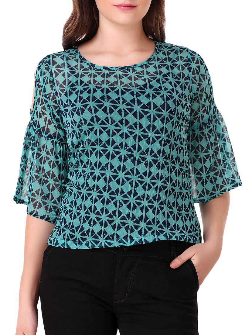 cutout detail geometric top