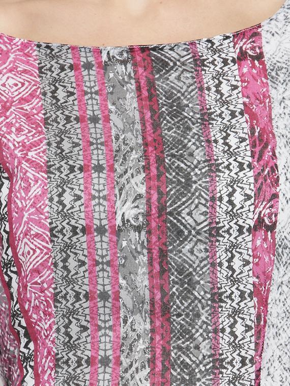 flared printed kurta - 15799805 - Standard Image - 3