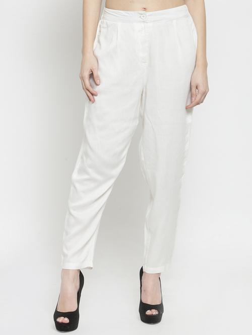 flat front solid trouser - 15799854 -  Standard Image - 0