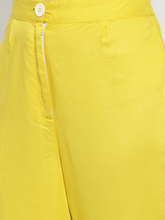 floral flared kurta with pant set - 15799858 - Standard Image - 3