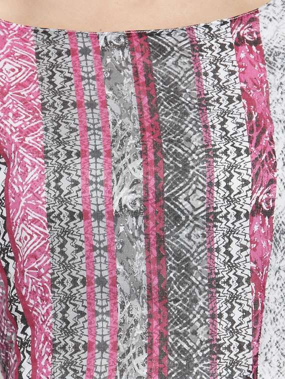 boat neck front slit maxi dress - 15799888 -  Standard Image - 3