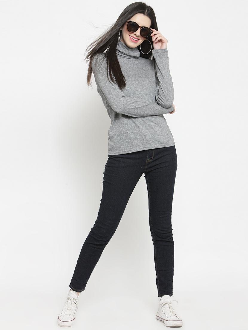 turtle neck long sleeved top - 15800755 - Standard Image - 3