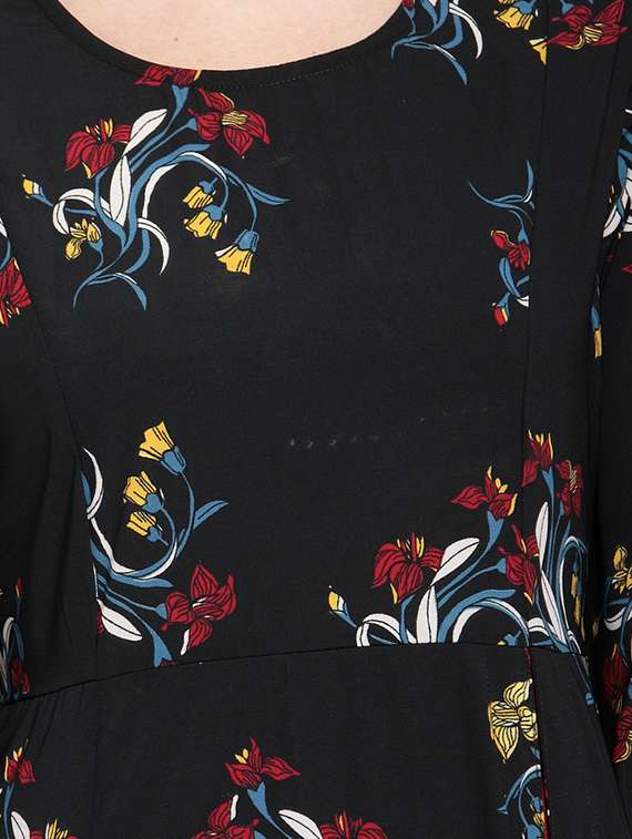 printed flared ethnic dress - 15802803 -  Standard Image - 3