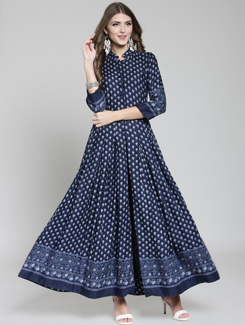 floral printed flared kurta - 15802812 -  Zoom Image - 0