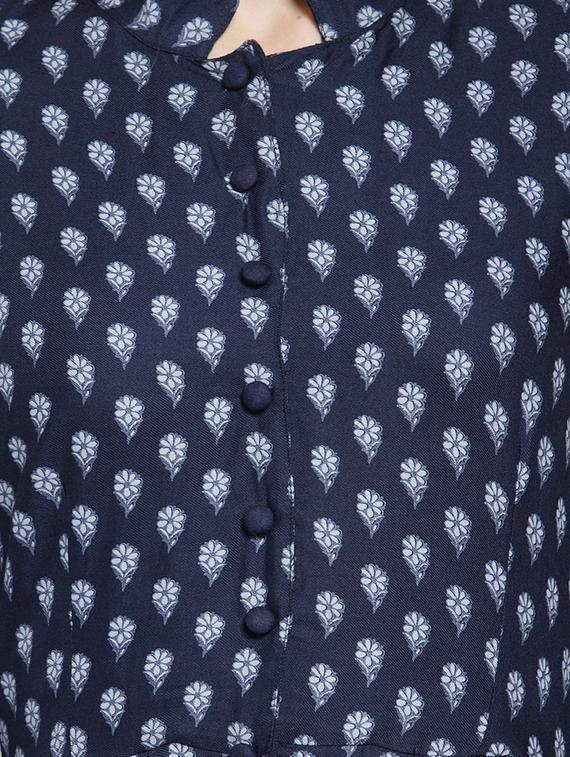 floral printed flared kurta - 15802812 - Standard Image - 3