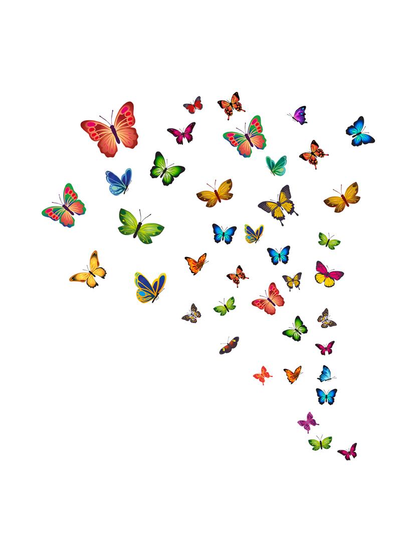 buy sehaz artworks many butterfly multicolor wall sticker by sehaz butterfly artworks