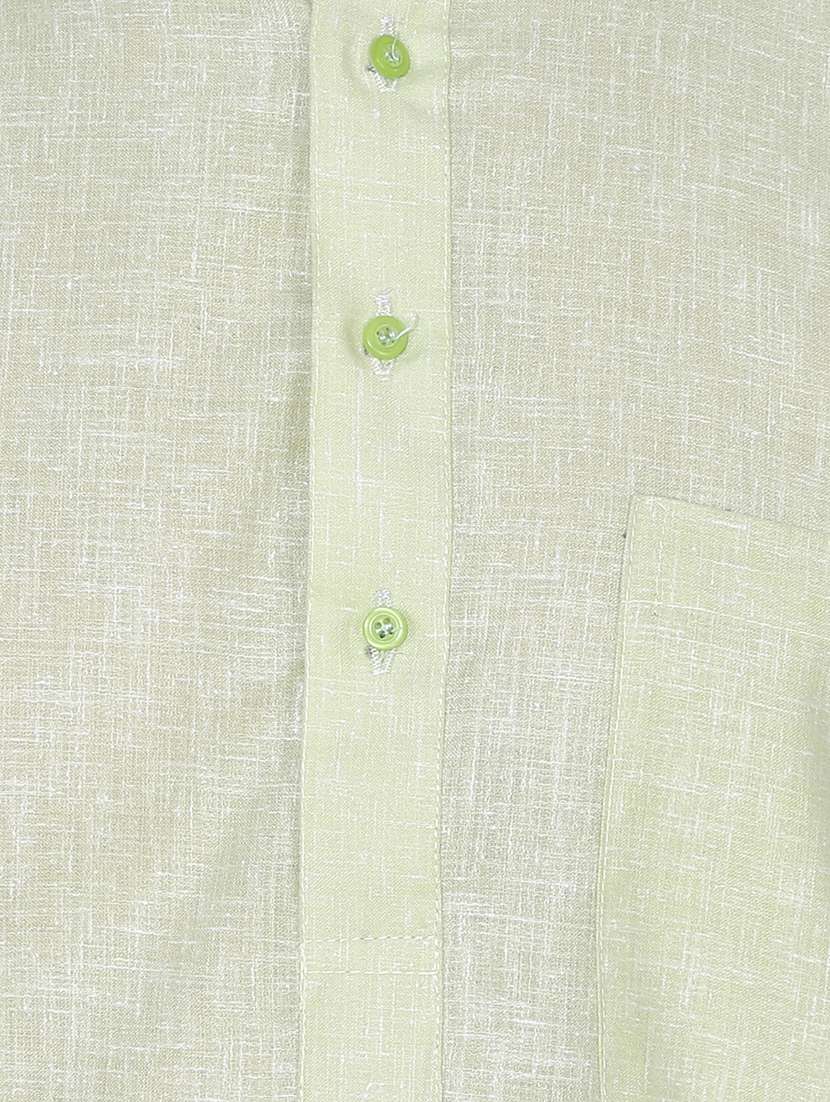 green cotton long kurta - 15803123 - Standard Image - 3