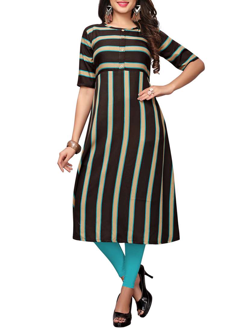 a-line stripes kurta