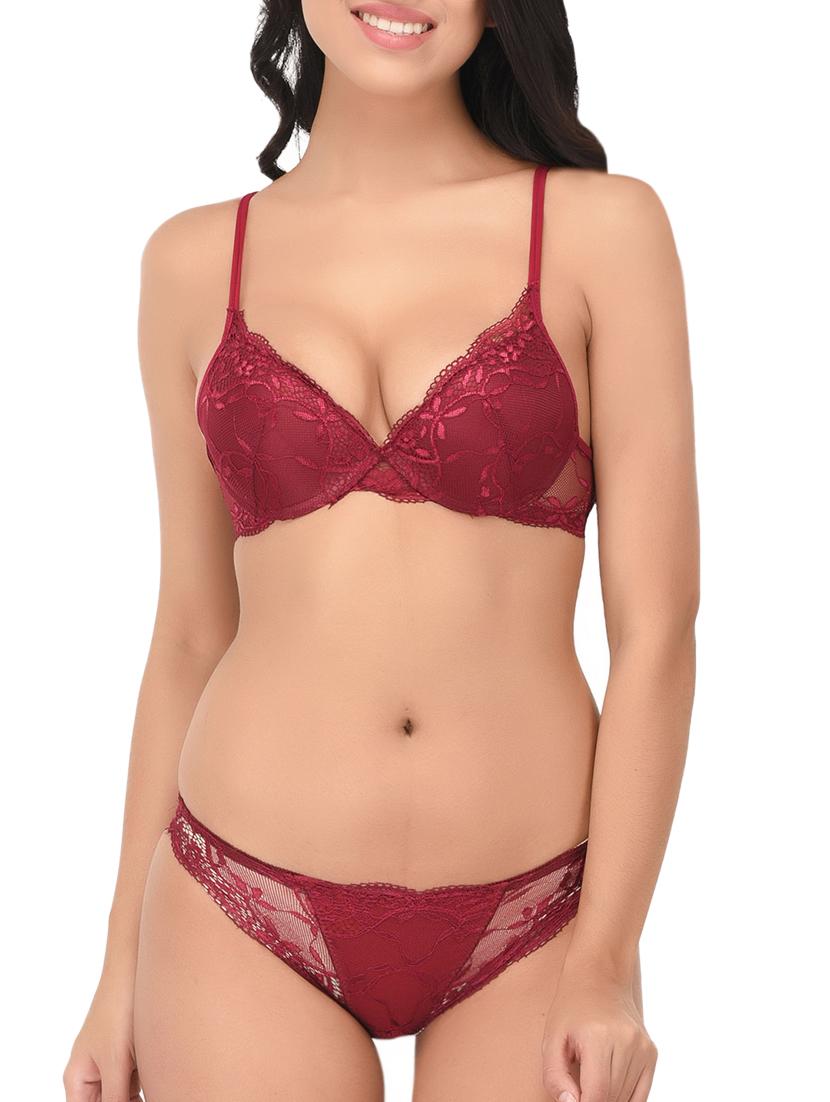 laced bra and panty set - 15805472 - Zoom Image - 0