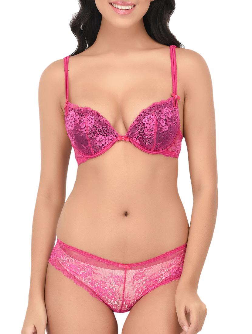 laced bra and panty set - 15805474 - Zoom Image - 0