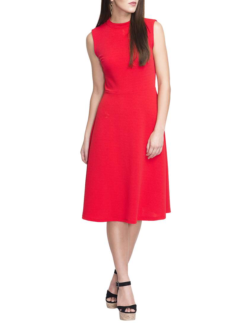 cut out back a-line dress