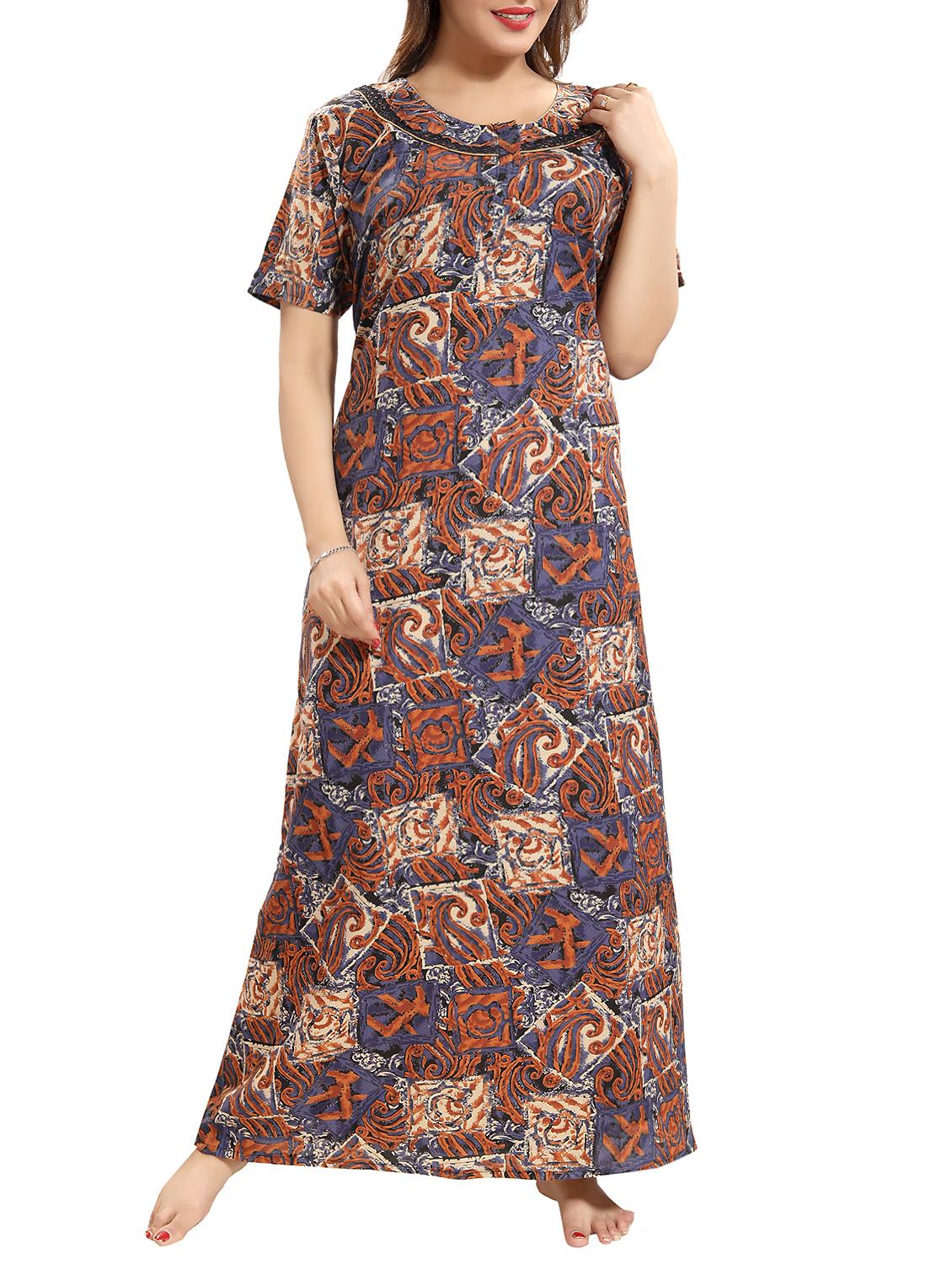 lace trim nightwear gown - 15807889 - Zoom Image - 0