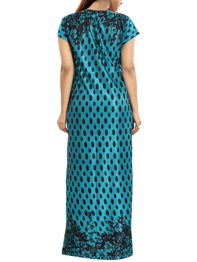 lace detail nighty with robe - 15807920 - Standard Image - 3