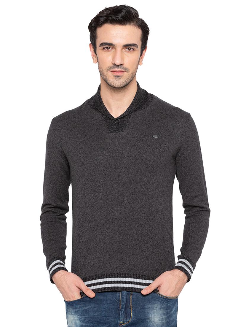 grey cotton pullover - 15810421 -  Zoom Image - 0
