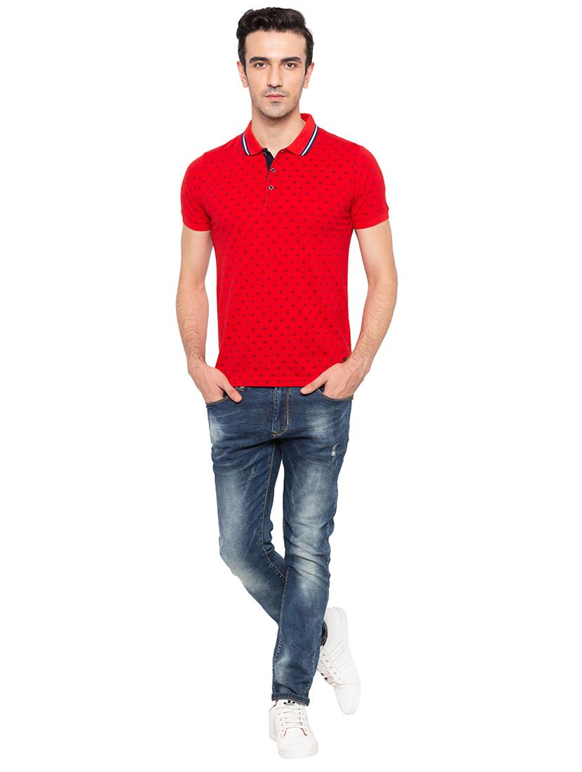 red all over print t-shirt - 15810475 - Standard Image - 3