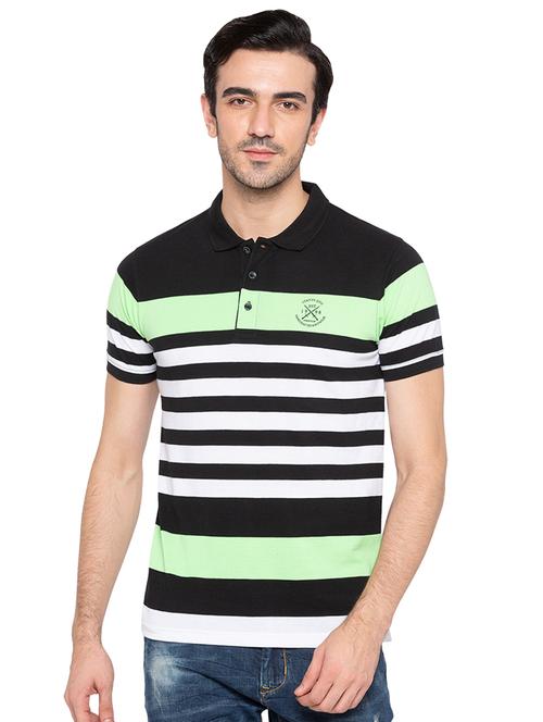 multi colored striped polo t-shirt - 15810479 -  Standard Image - 0