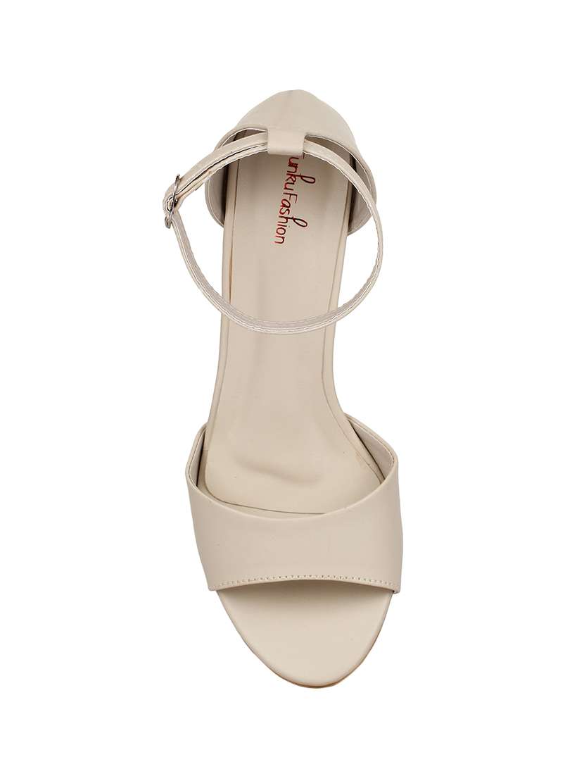 beige ankle strap sandals - 15810667 - Standard Image - 3