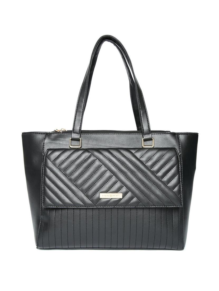 black leatherette (pu) handbag - 15813947 -  Zoom Image - 0
