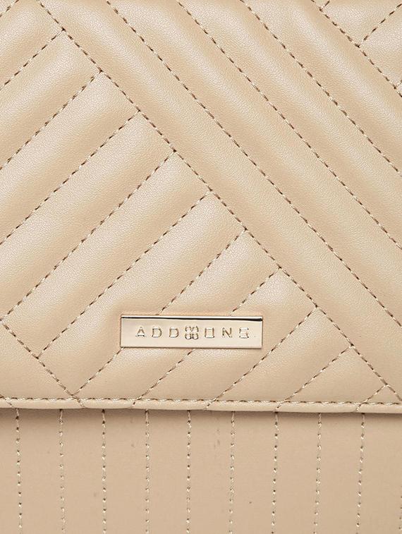 beige leatherette (pu) handbag - 15813948 - Standard Image - 3