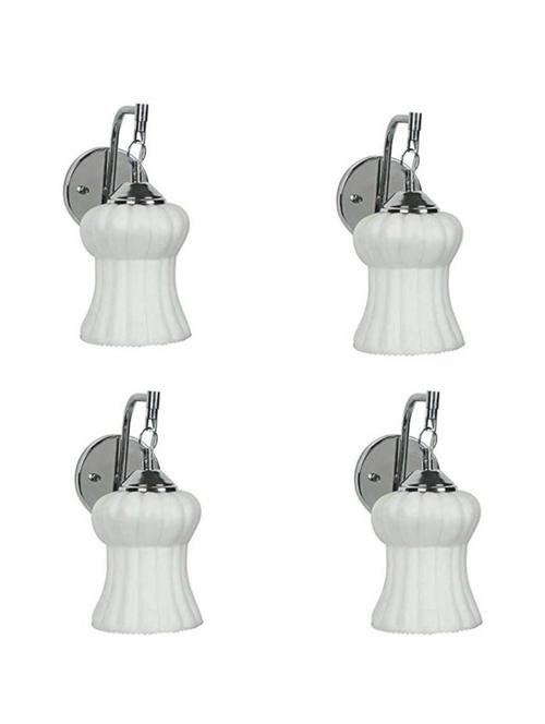 lakshya designer & colorful power saver glass wall lamp light (set of four ) hd06 - 15814156 - Standard Image - 0