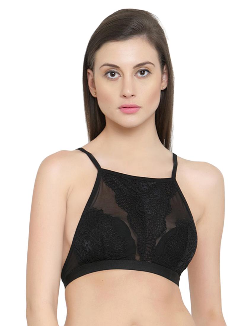 laced solid bralette - 15815466 - Zoom Image - 0