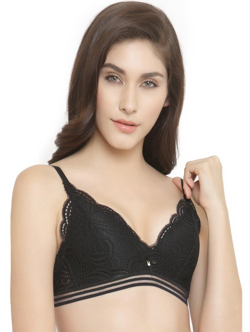 lightly padded laced bra - 15815489 - Zoom Image - 0