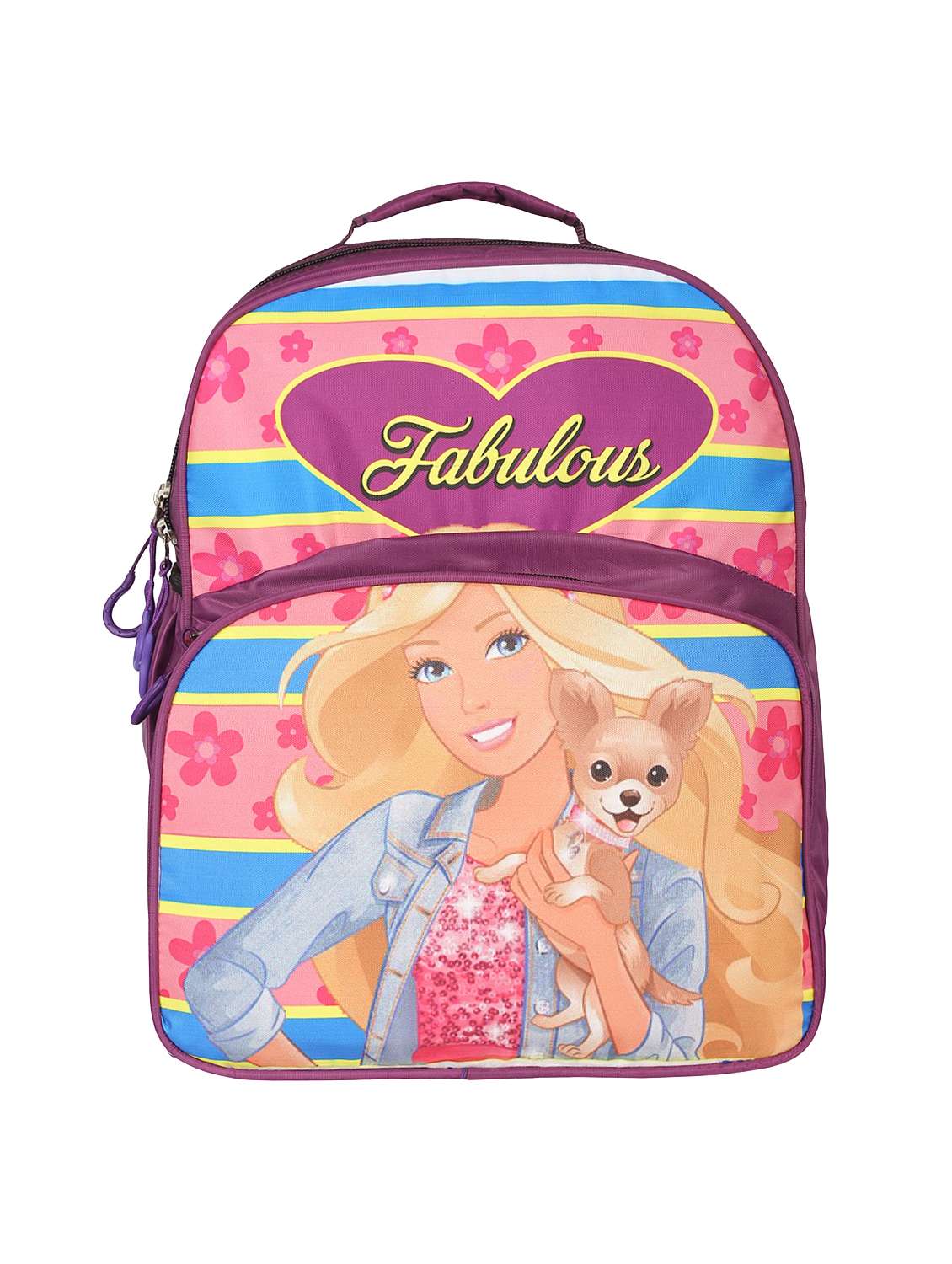 purple polyester bag