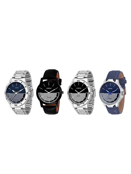 set of 4 round dial analog watch - 15818187 -  Standard Image - 0