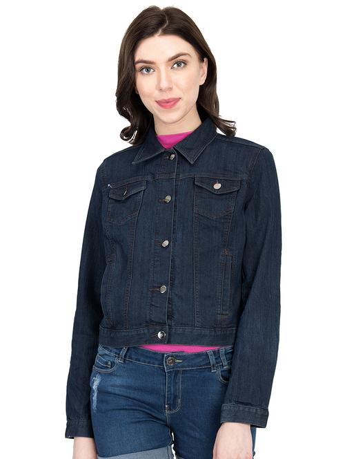 double pocket detail denim jacket - 15824438 -  Standard Image - 0