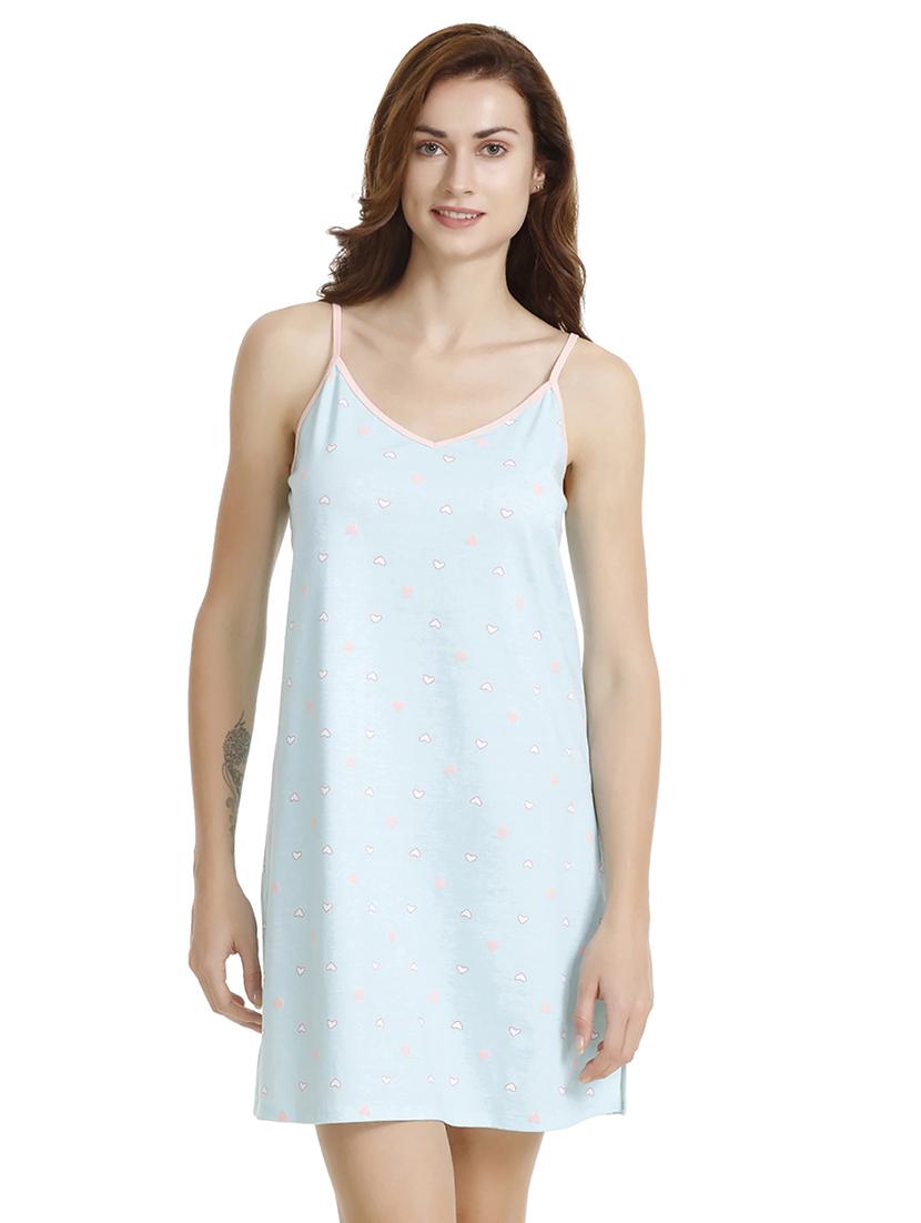 piping detail heart print sleepshirt - 15829411 - Zoom Image - 0