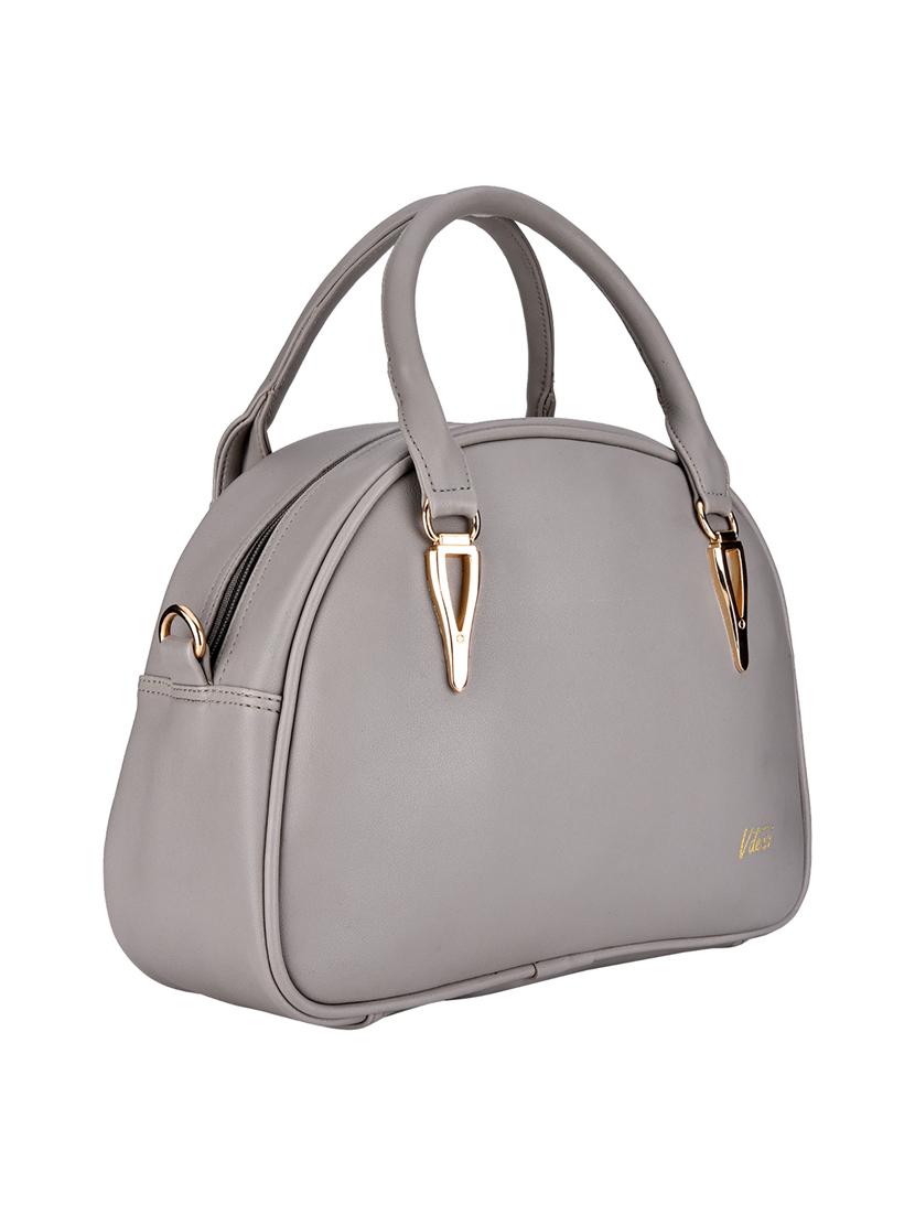 grey leatherette (pu) handbag - 15829687 - Standard Image - 3