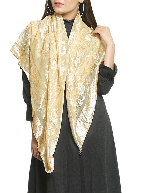 beige nylon scarf - 15835032 - Zoom Image - 0