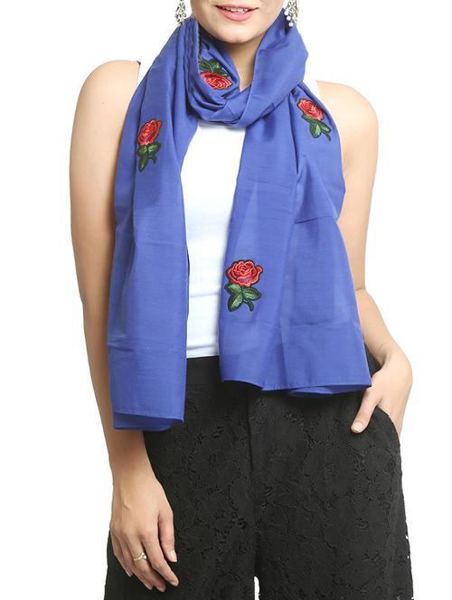 blue cotton stole - 15835109 -  Standard Image - 0