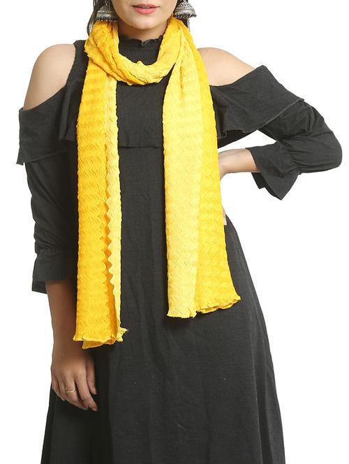 yellow chiffon stole - 15835115 -  Standard Image - 0