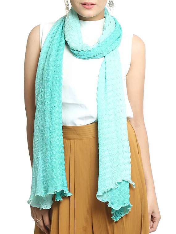 light blue chiffon stole - 15835117 - Zoom Image - 0