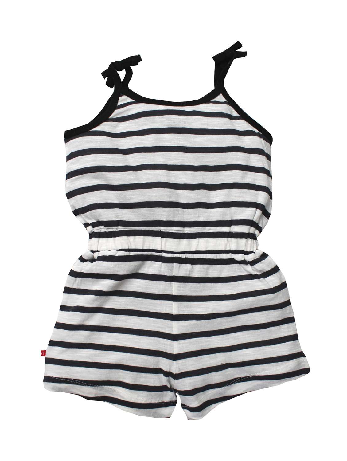 white striped playsuit