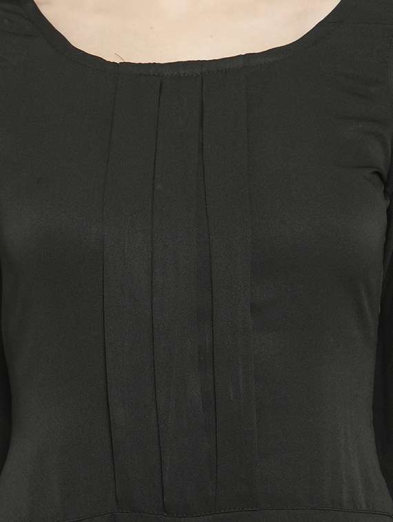 pleated front full leg jumpsuit - 15839679 -  Standard Image - 3