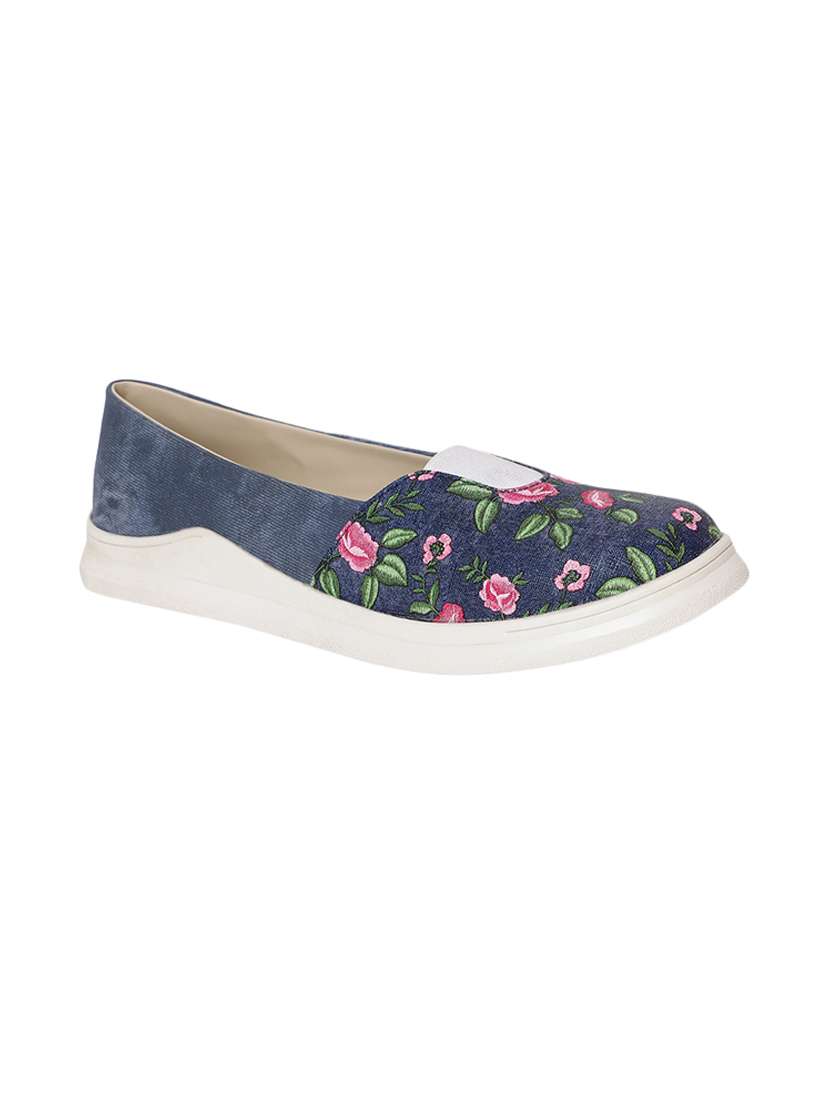 blue slip on casual shoes