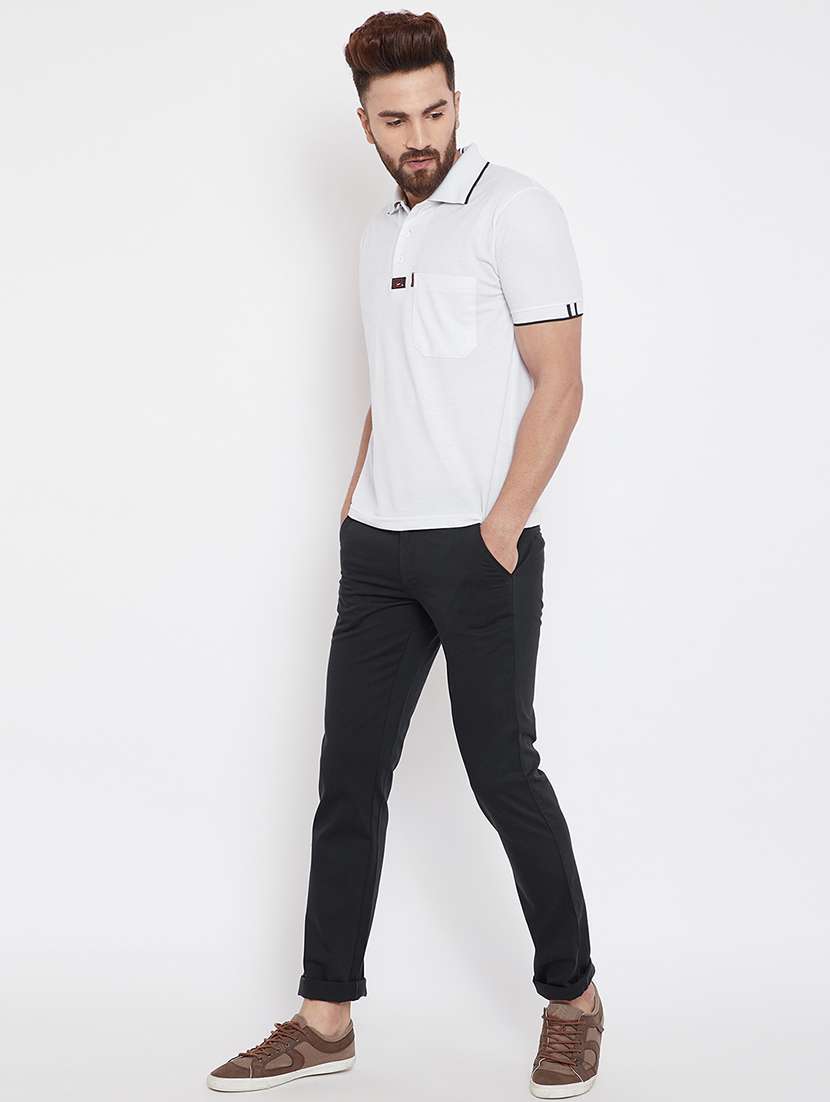 black cotton chinos - 15840895 -  Standard Image - 3