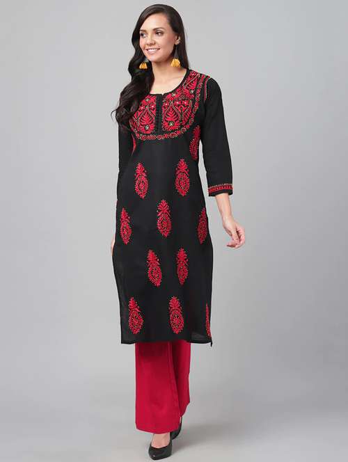 women's straight kurta - 15842069 - Standard Image - 0