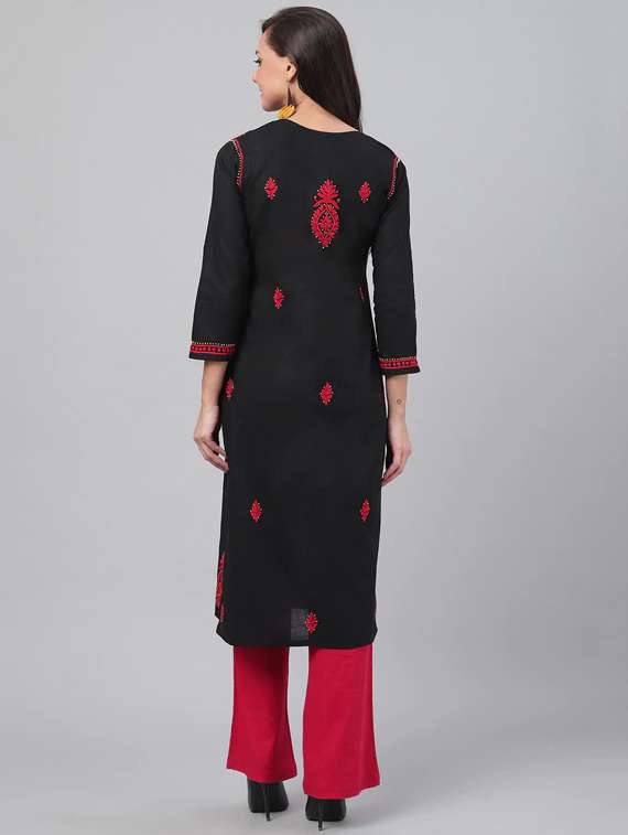 women's straight kurta - 15842069 - Standard Image - 3