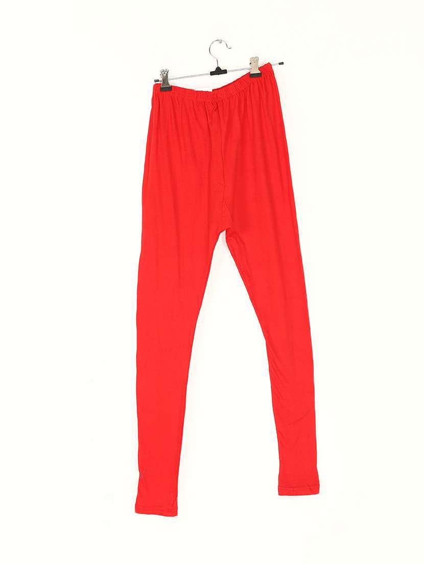 hot red solid legging
