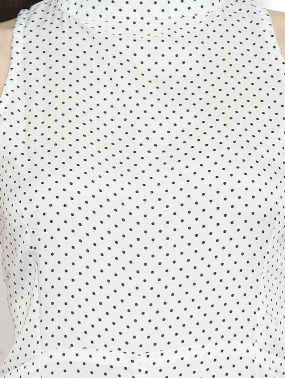 polka dotted full leg jumpsuit - 15846751 -  Standard Image - 3