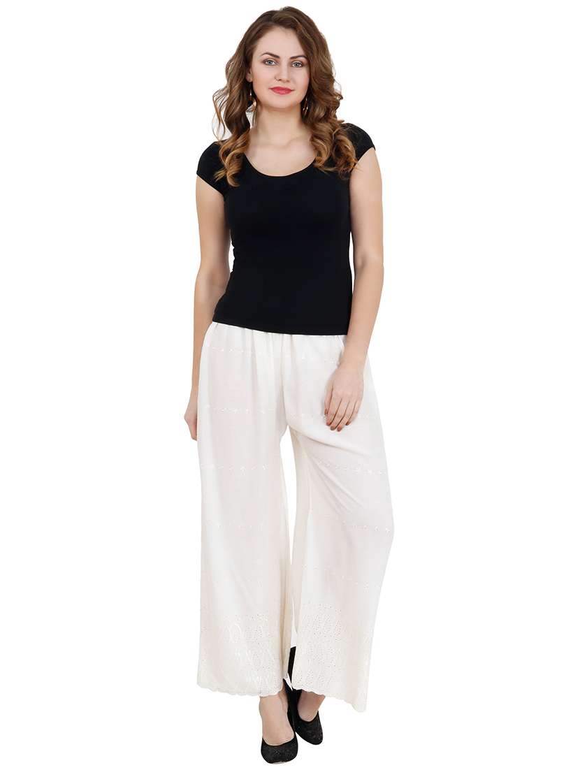 solid flared palazzo - 15846807 -  Standard Image - 3