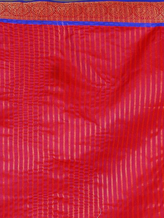 ethnic motif woven saree with blouse - 15849513 - Standard Image - 3