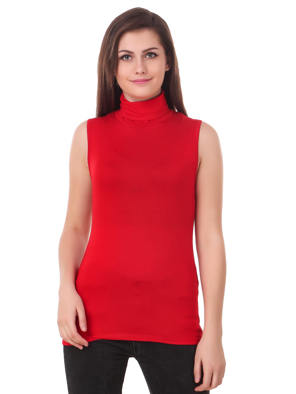 turtle neck sleeveless top - 15852576 -  Zoom Image - 0
