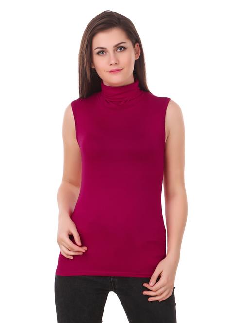 turtle neck sleeveless top - 15852578 -  Standard Image - 0