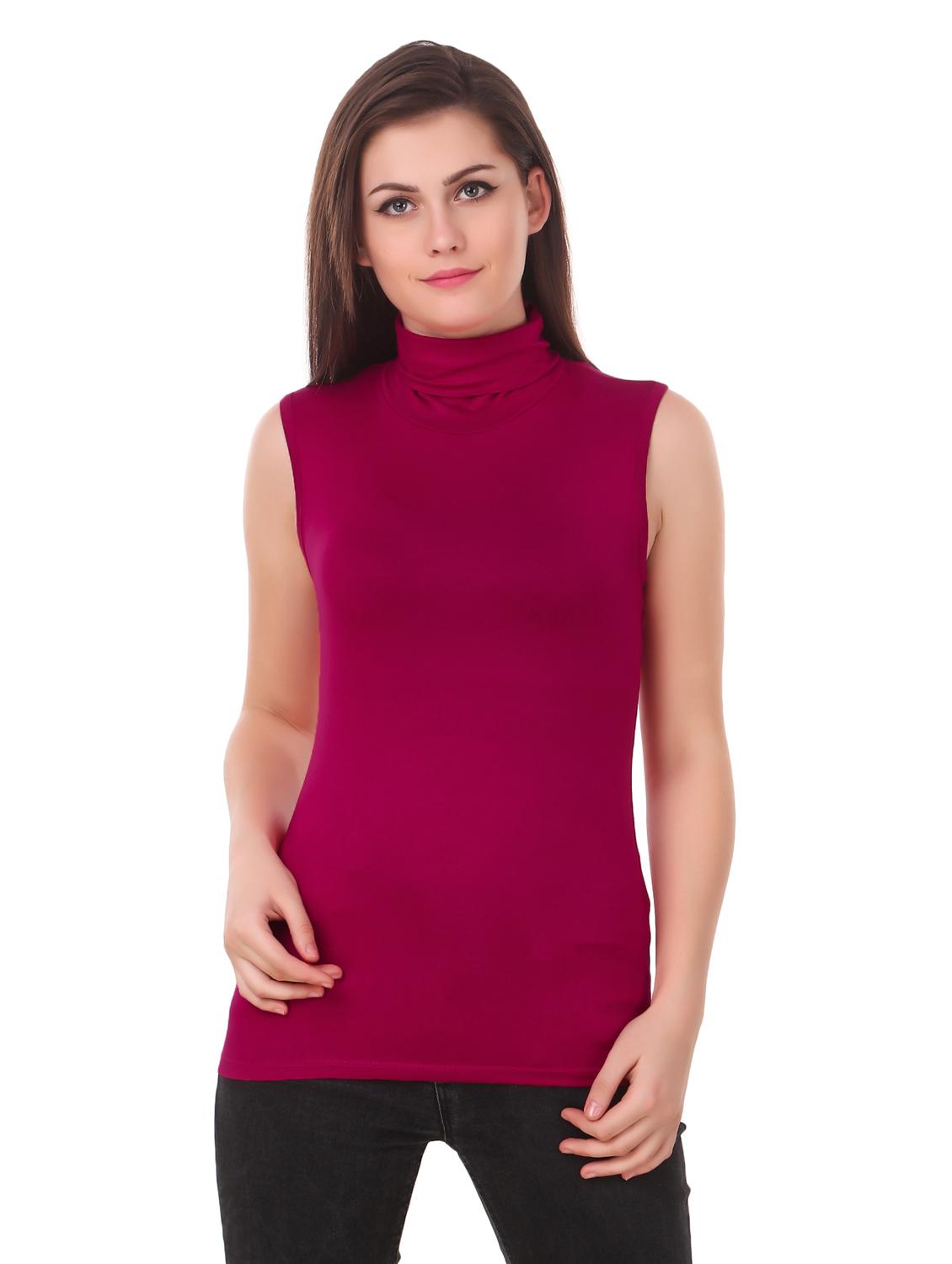 turtle neck sleeveless top - 15852578 -  Zoom Image - 0