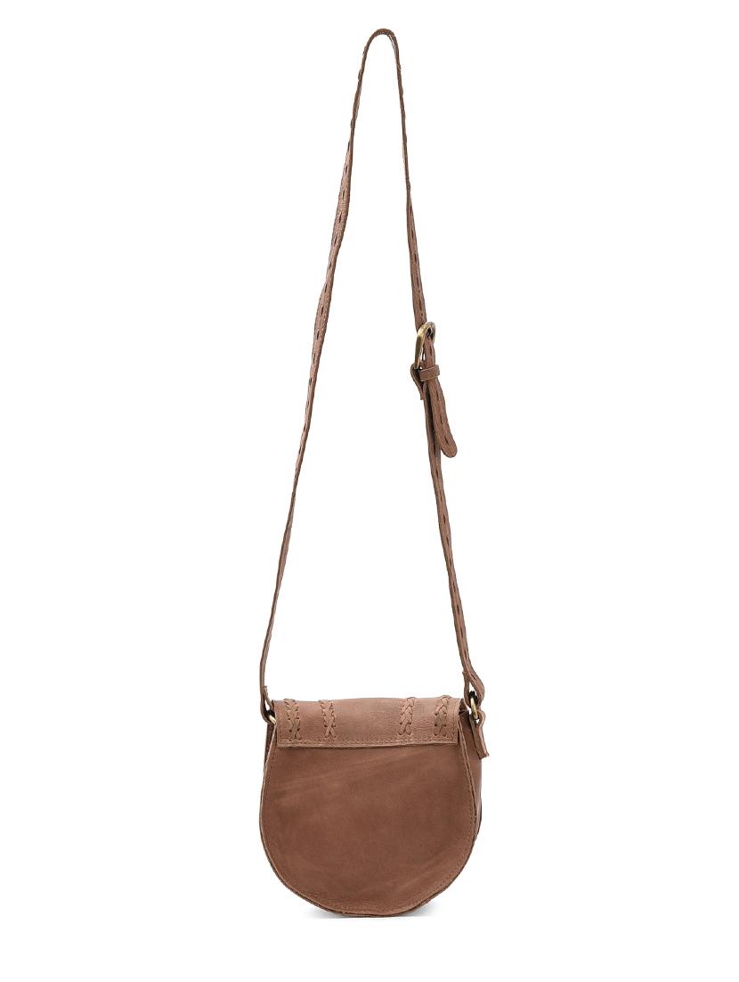 tan leather regular sling bag - 15855337 - Standard Image - 3