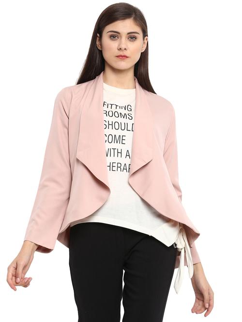 long sleeved solid shrug - 15856849 - Standard Image - 0